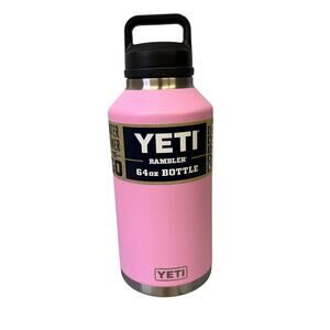 Yeti Rambler 64 OZ Bottle Power In Pink NEW Chug Cap Half Gallon Limited Edition